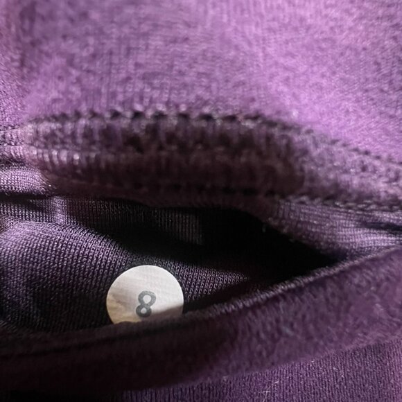 Lululemon Pure Practice Leggings Deep Zinfandel, Size 8, High Waist, Stretch - Picture 9 of 14